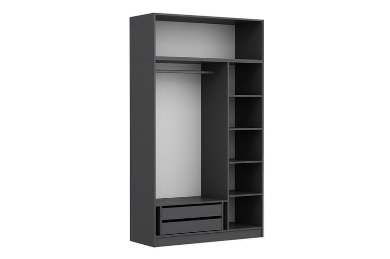 Minar Garderob 135 cm - Antracit - Förvaring - Klädförvaring - Garderob & garderobssystem