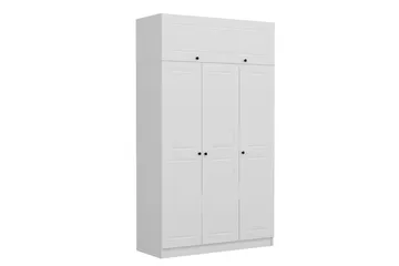 Minar Garderob 135 cm - Vit - Förvaring - Klädförvaring - Garderob & garderobssystem