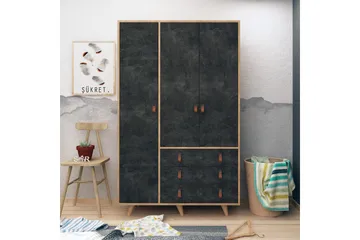 Mod Design Garderob - Grå/Trä - Förvaring - Klädförvaring - Garderob & garderobssystem