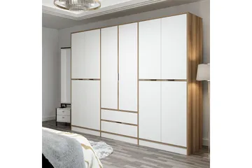 Munna Garderob 270 cm - Vit - Förvaring - Klädförvaring - Garderob & garderobssystem