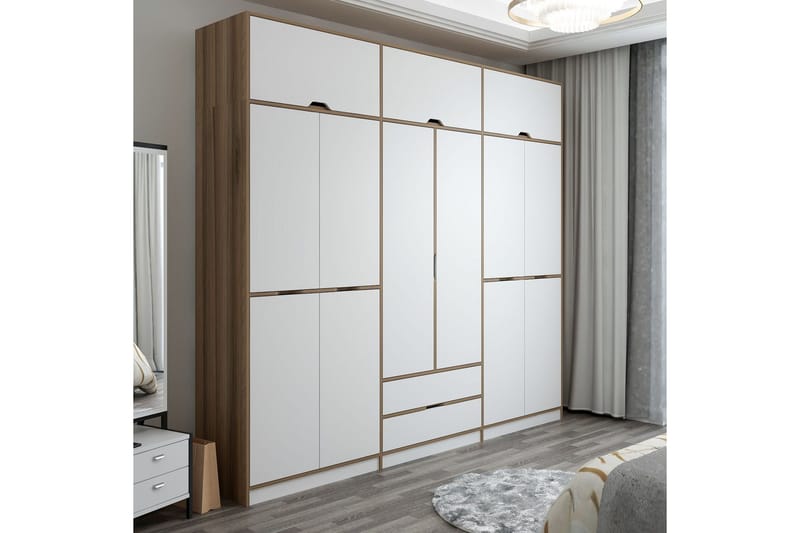 Munna Garderob 277x253 cm - Vit - Förvaring - Klädförvaring - Garderob & garderobssystem