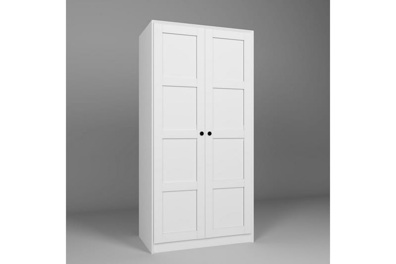 Nagouri Garderob 94x190 cm - Vit - Förvaring - Klädförvaring - Garderob & garderobssystem