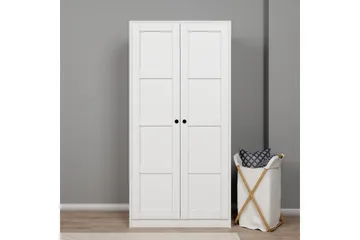 Nagouri Garderob 94x190 cm - Vit - Förvaring - Klädförvaring - Garderob & garderobssystem