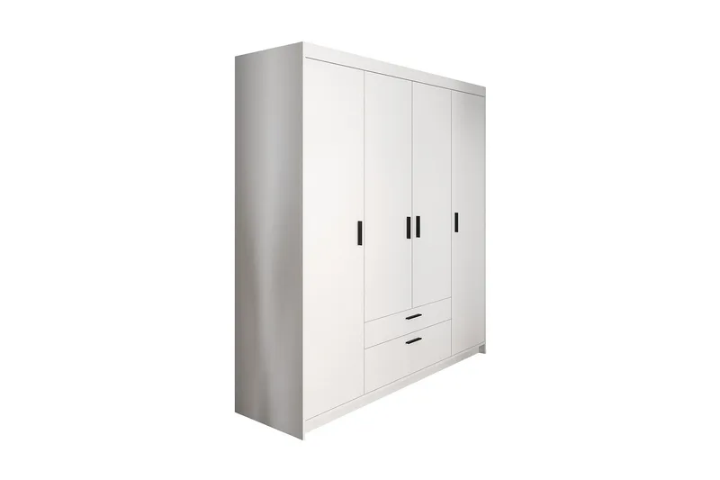 Norrbyn Garderob 53x190x176,3 cm - Vit - Förvaring - Klädförvaring - Garderob & garderobssystem