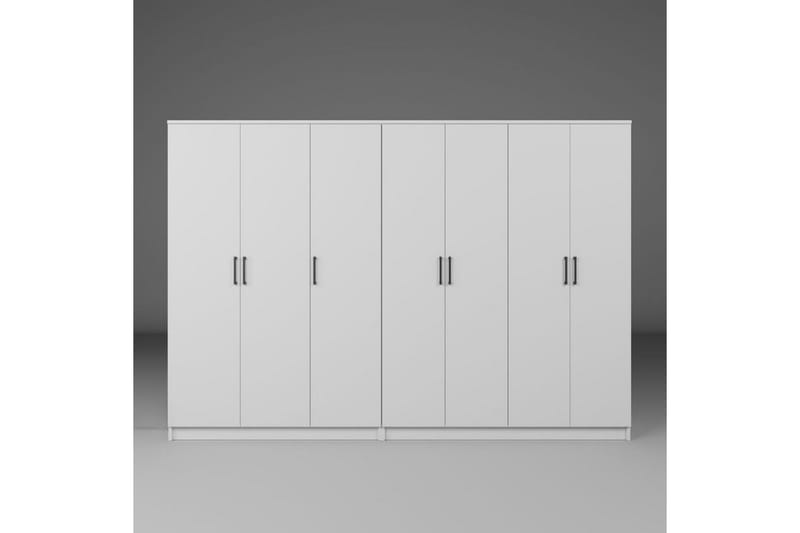 Olera Garderob 280x180 cm - Vit - Förvaring - Klädförvaring - Garderob & garderobssystem