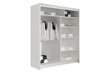 Pickering Garderob 150x200 cm - Svart/Brun - Förvaring - Klädförvaring - Garderob & garderobssystem