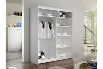 Pickering Garderob m. Spegel 150x200 cm - Grön - Förvaring - Klädförvaring - Garderob & garderobssystem