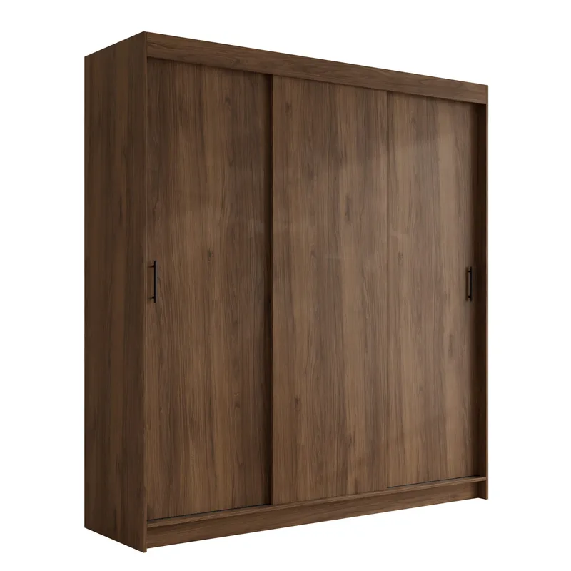 Piedras Garderob 200x215 cm - Brun - Förvaring - Klädförvaring - Garderob & garderobssystem - Klädskåp & fristående garderob