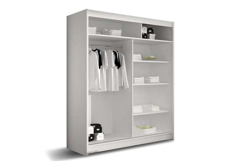Presto Garderob 58x150 cm - Svart - Förvaring - Klädförvaring - Garderob & garderobssystem