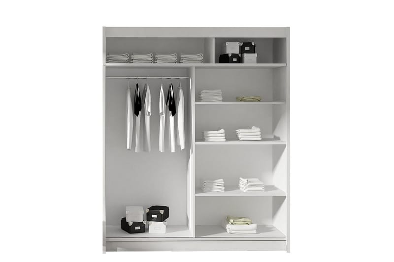 Presto Garderob 58x150 cm - Svart - Förvaring - Klädförvaring - Garderob & garderobssystem - Klädskåp & fristående garderob