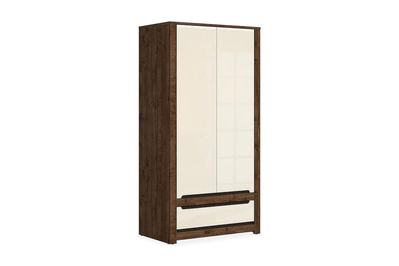 Ruso Garderob 104x205 cm - Trä/natur|Vit - Förvaring - Klädförvaring - Garderob & garderobssystem