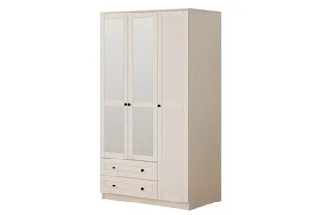 Rynric Garderob 105x210 cm - Matt Vit - Förvaring - Klädförvaring - Garderob & garderobssystem
