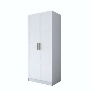 Sarnor Garderob 90x210x57,5 cm - Vit - Förvaring - Klädförvaring - Garderob & garderobssystem - Klädskåp & fristående garderob