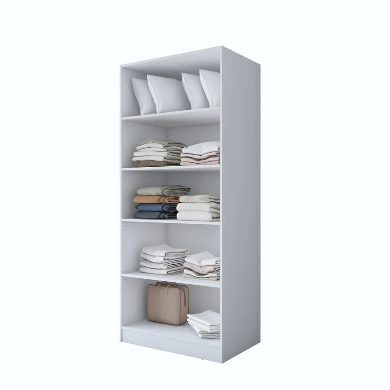 Sarnor Garderob 90x210x57,5 cm - Vit - Förvaring - Klädförvaring - Garderob & garderobssystem - Klädskåp & fristående garderob
