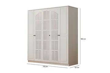Sorrel Garderobsskåp 175x184 cm - Förvaring - Klädförvaring - Garderob & garderobssystem - Klädskåp & fristående garderob