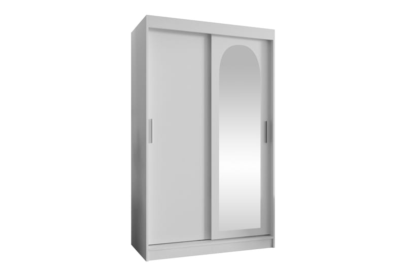 Tallmo Garderob med Spegel 120x200 cm i Laminat, Vit