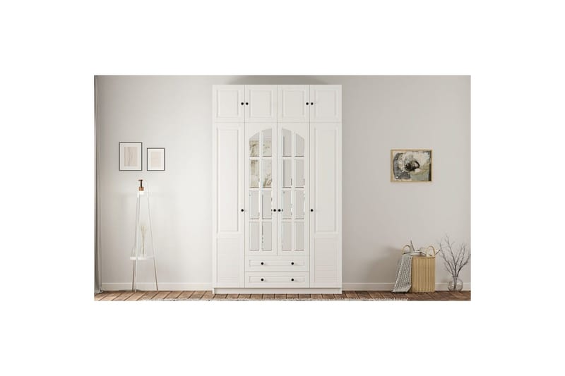 Talren Garderob 140x240 cm - Matt Vit - Förvaring - Klädförvaring - Garderob & garderobssystem