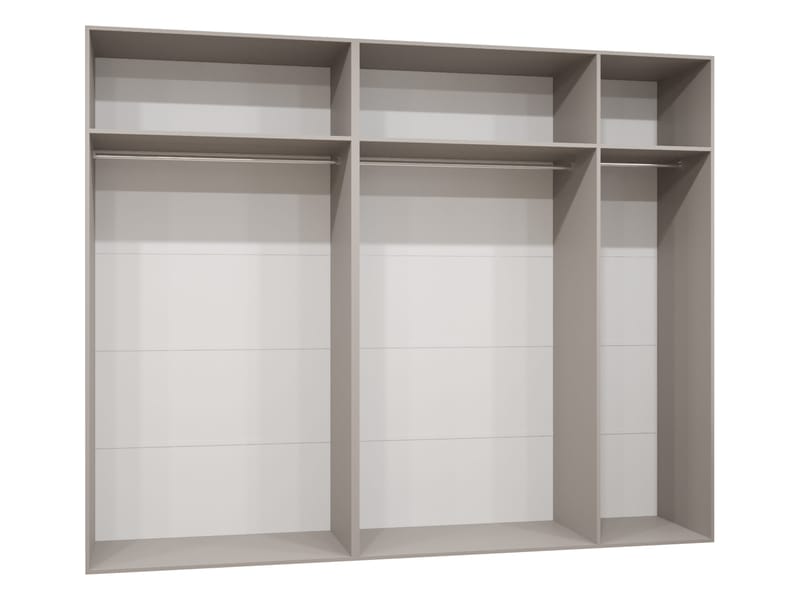 Tensa Garderob med spegel 250 cm - Vit - Förvaring - Klädförvaring - Garderob & garderobssystem