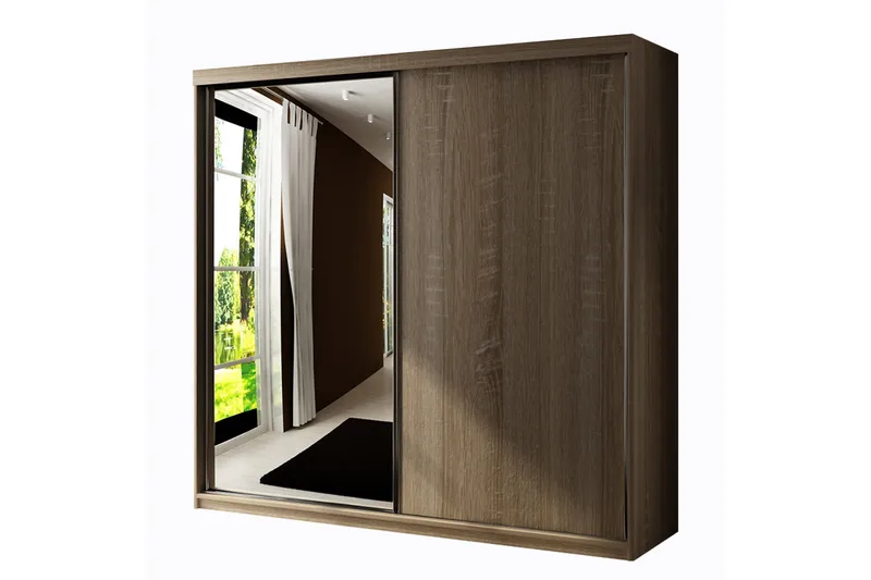 Top Garderob 200x62x200 cm - Beige - Förvaring - Klädförvaring - Garderob & garderobssystem
