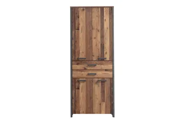 Torelles Garderob 87x221 cm - Brun/Grå - Förvaring - Klädförvaring - Garderob & garderobssystem