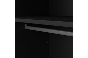 Vallvidera Garderob 150x199 cm - Svart - Förvaring - Klädförvaring - Garderob & garderobssystem