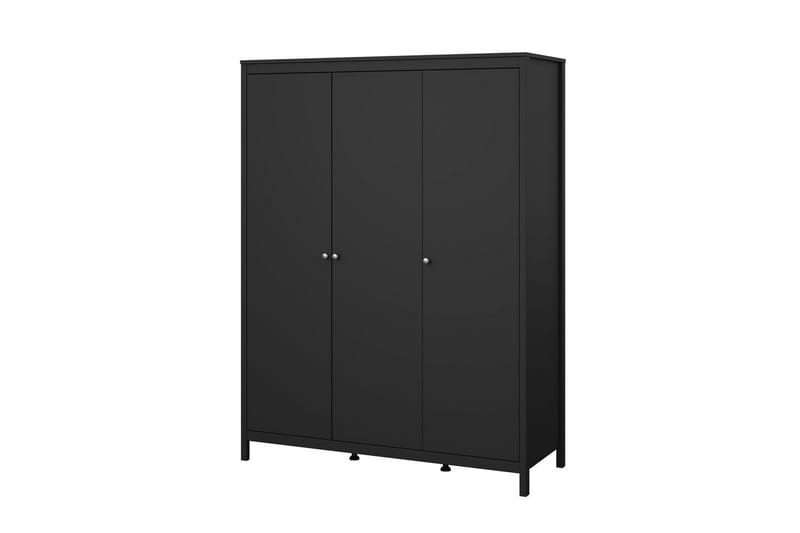 Vallvidera Garderob 150x199 cm - Svart - Förvaring - Klädförvaring - Garderob & garderobssystem