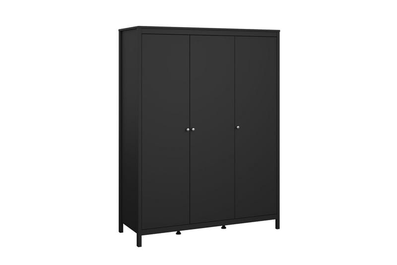 Vallvidera Garderob 150x199 cm - Svart - Förvaring - Klädförvaring - Garderob & garderobssystem
