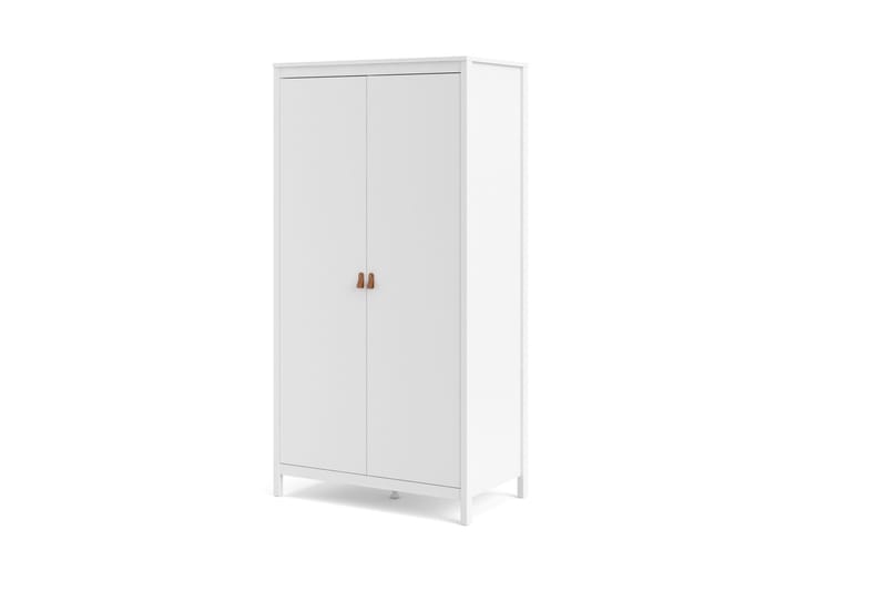 Vallvidera Garderob 58x102 cm - Vit/Natur - Förvaring - Klädförvaring - Garderob & garderobssystem
