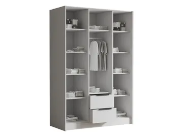 Varros garderob 150x216 cm - Svart, vit - Förvaring - Klädförvaring - Garderob & garderobssystem - Klädskåp & fristående garderob