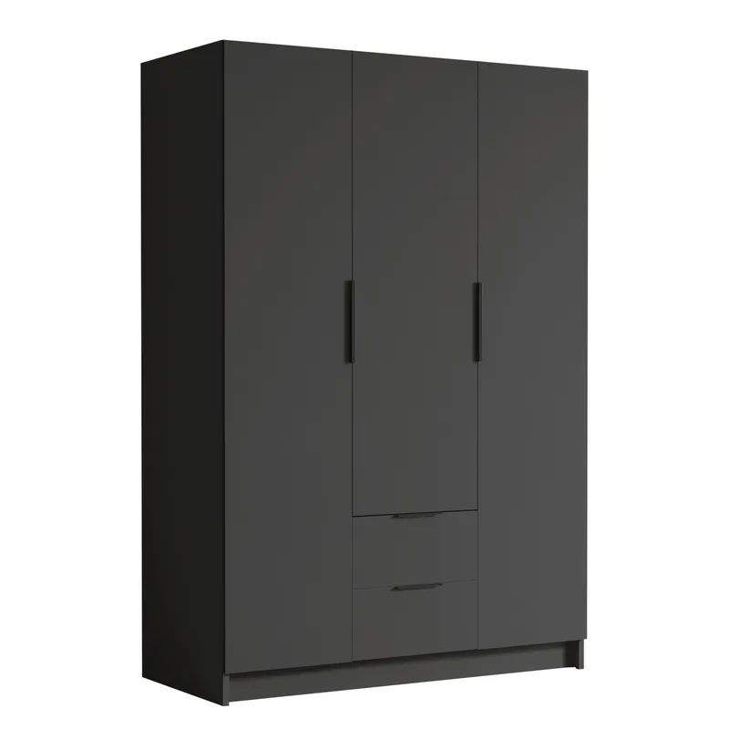 Varros Garderob 150x216 cm - Svart - Förvaring - Klädförvaring - Garderob & garderobssystem