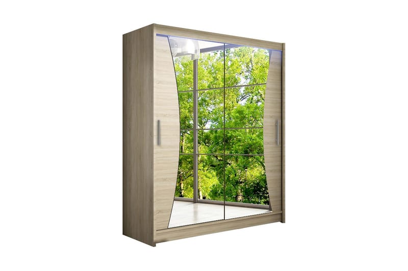 Westa Garderob 150x58x200 cm, Trä/natur