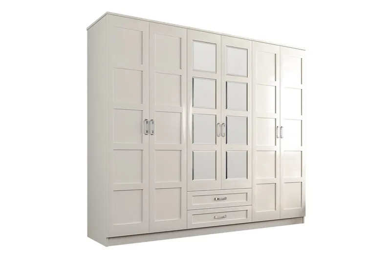 Zyricon Garderob 210x184 cm, Vit