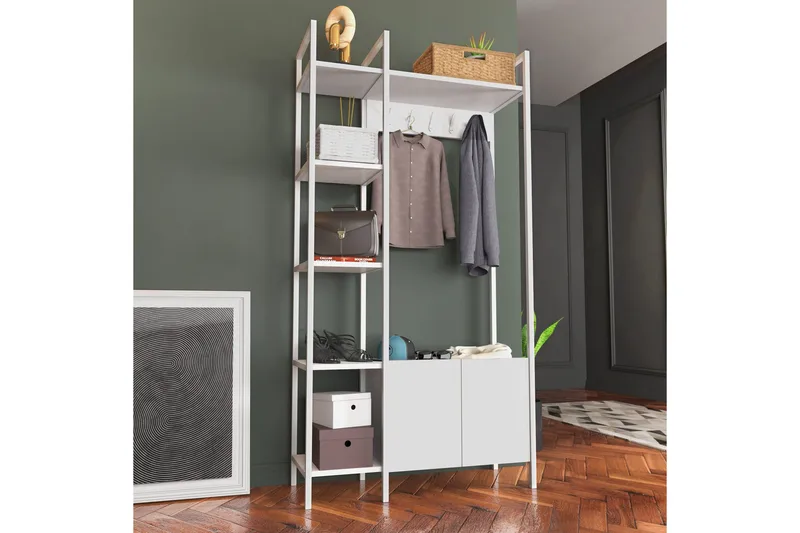 Rinorea Klädhängare 90x175 cm - Vit - Förvaring - Klädförvaring - Klädhängare