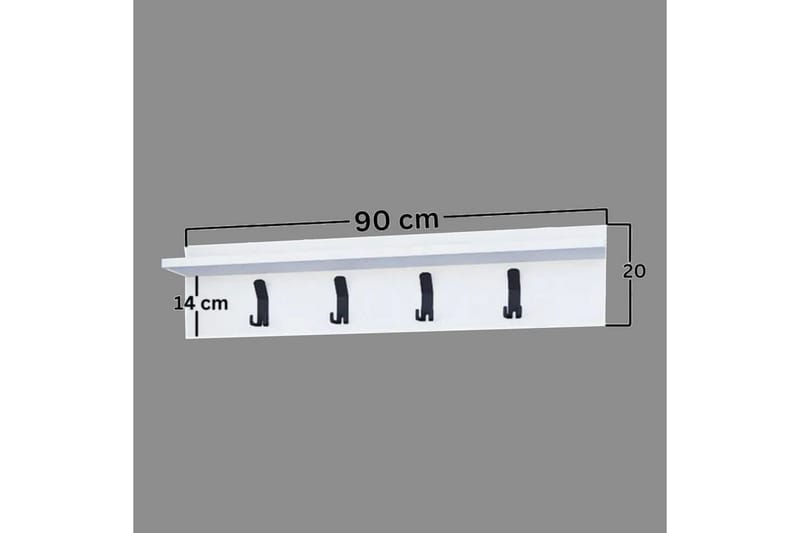 Nagouri Klädhängare 90 cm - Vit - Förvaring - Klädförvaring - Klädhängare