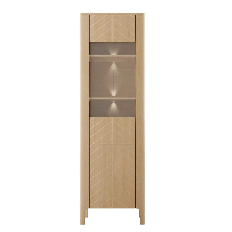 Aggarwal Vitrinskåp 60 cm med Belysning - Förvaring - Skåp - Vitrinskåp