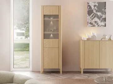 Aggarwal Vitrinskåp 60 cm med Belysning - Förvaring - Skåp - Vitrinskåp