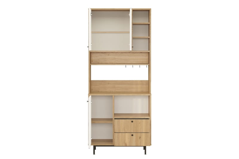 Donae Highboard - Ek/Vit - Förvaring - Skåp - Förvaringsskåp