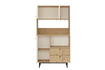 Donae Highboard - Ek/Vit - Förvaring - Skåp - Förvaringsskåp