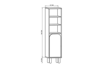 Estra Highboard - Brun/Antracit - Förvaring - Skåp - Förvaringsskåp