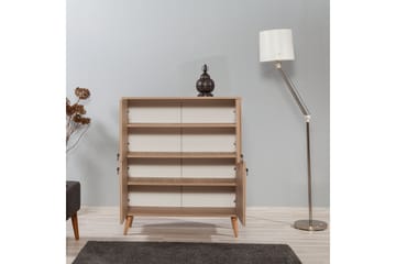 Brokind Förvaringsskåp 111 cm - Brun/Röd - Förvaring - Skåp - Förvaringsskåp