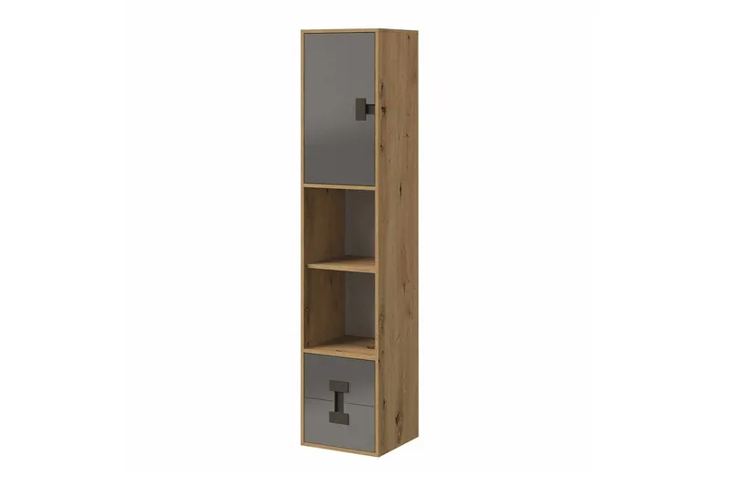 Castlebay Highboard Grey High Gloss - Förvaring - Skåp - Förvaringsskåp