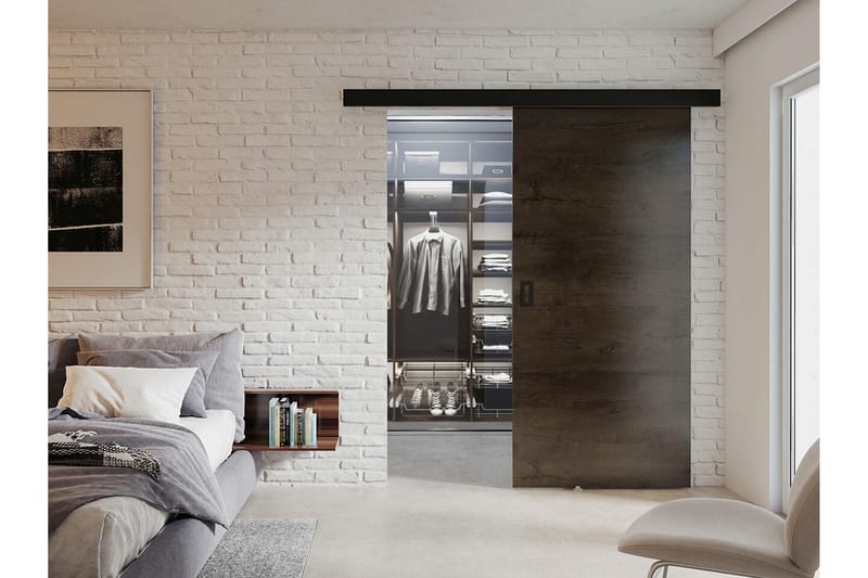 Clonmore Highboard Dark brown - Hus & renovering - Bygg - Dörrar & Portar - Skjutdörrar