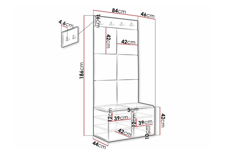 Dunvegan Highboard Black - Förvaring - Skåp - Förvaringsskåp