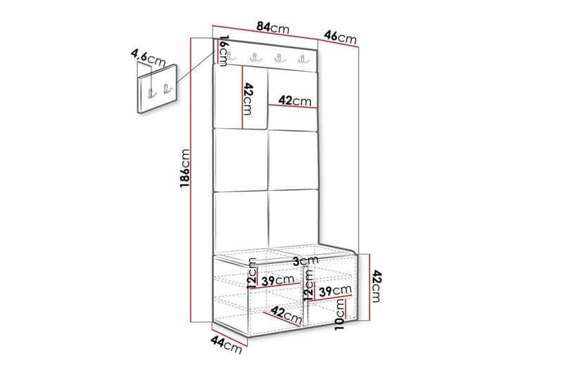 Dunvegan Highboard Black - Förvaring - Skåp - Förvaringsskåp