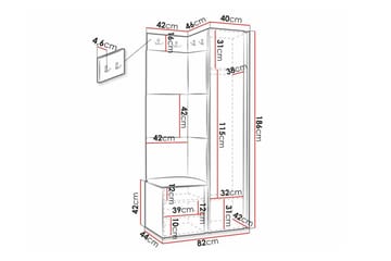 Dunvegan Highboard Black - Förvaring - Skåp - Förvaringsskåp