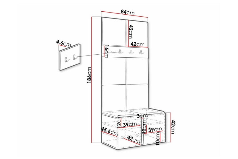 Dunvegan Highboard - Brun - Förvaring - Skåp - Förvaringsskåp