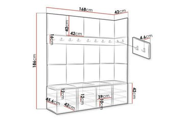 Dunvegan Highboard Graphite - Förvaring - Skåp - Förvaringsskåp