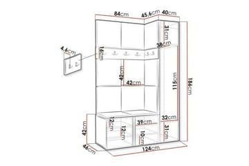 Dunvegan Highboard Graphite - Förvaring - Skåp - Förvaringsskåp