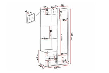 Dunvegan Highboard White - Förvaring - Skåp - Förvaringsskåp