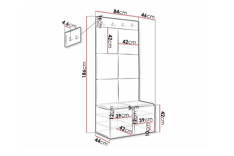 Dunvegan Highboard White - Förvaring - Skåp - Förvaringsskåp